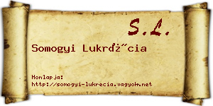 Somogyi Lukrécia névjegykártya