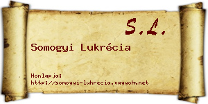 Somogyi Lukrécia névjegykártya